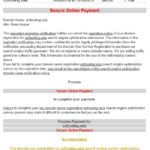 Fraudulent Email Renewals